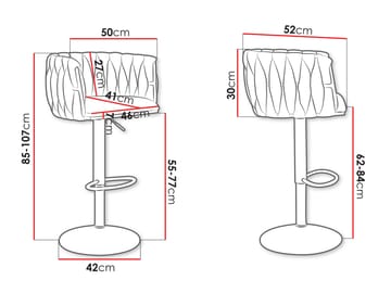 Garrick Barstol 85 cm 2-pack - Svart - Möbler - Fåtölj & stolar - Barstol & barpall