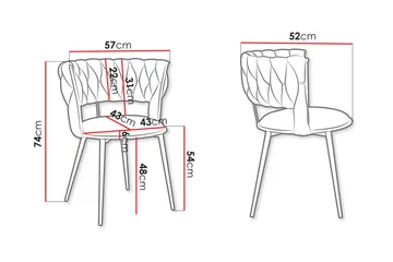 Garrick Karmstol - Grå - Möbler - Fåtölj & stolar - Matstol & köksstol