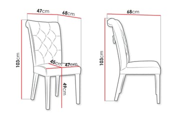 Garvin Matstol - Beige/Svart - Möbler - Fåtölj & stolar - Matstol & köksstol