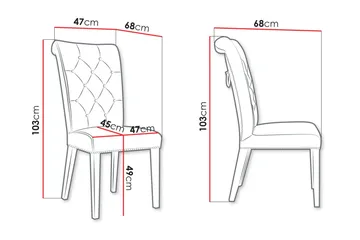Garvin Matstol - Blå/Vit - Möbler - Fåtölj & stolar - Matstol & köksstol