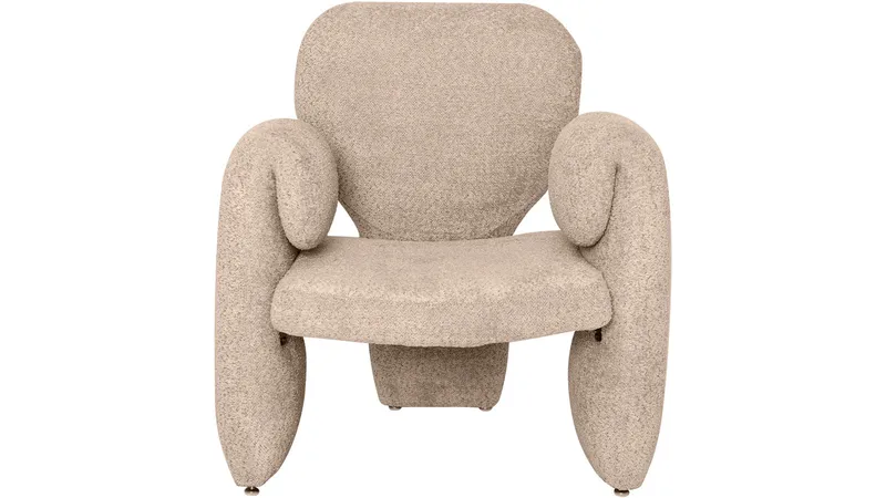 Geneve Modern Fåtölj i Boucle - Sandbeige - Möbler - Fåtölj & stolar - Fåtölj