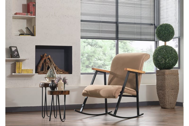 Glennon Gungfåtölj - Ljusbrun - Möbler - Fåtölj & stolar - Fåtölj