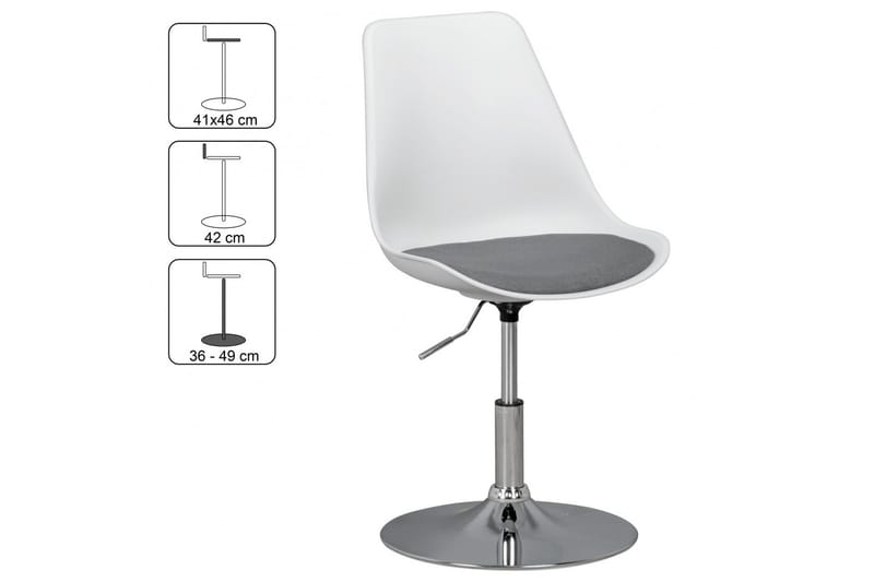 Gokul Sittpall - Vit - Möbler - Fåtölj & stolar - Barstol & barpall