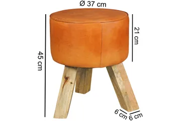 Gopi Sittpall - Brun - Möbler - Fåtölj & stolar - Pall & puff