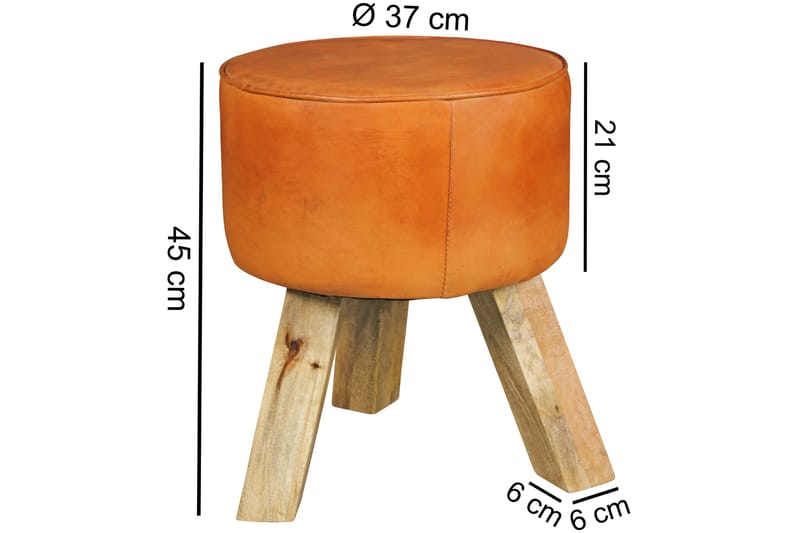 Gopi Sittpall - Brun - Möbler - Fåtölj & stolar - Pall & puff
