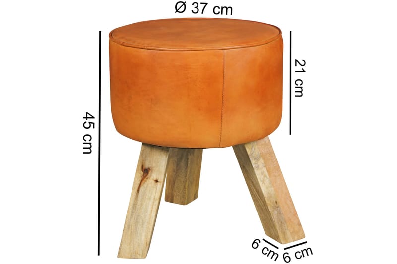 Gopi Sittpall - Brun - Möbler - Fåtölj & stolar - Pall & puff
