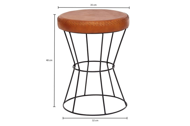 Gotiya Sittpall - Brun - Möbler - Fåtölj & stolar - Pall & puff