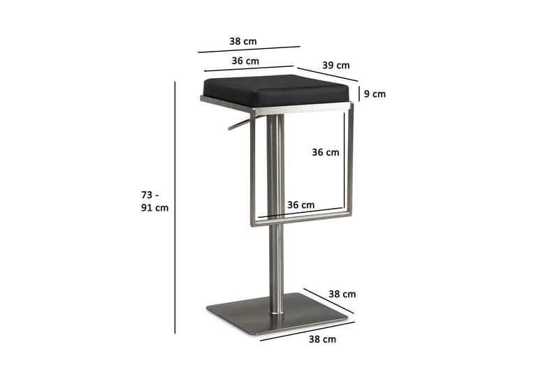 Goyel Barstol 91 cm - Silver - Möbler - Fåtölj & stolar - Barstol & barpall