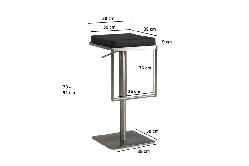 Goyel Barstol 91 cm - Silver - Möbler - Fåtölj & stolar - Barstol & barpall