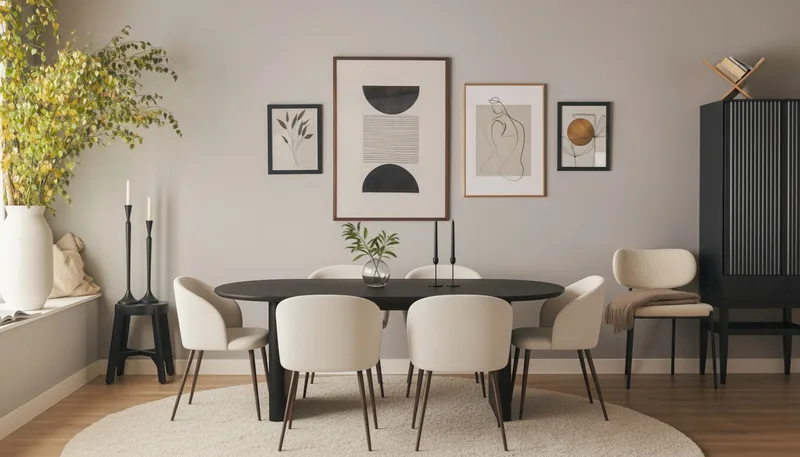 Greya Matstol med armstöd - Vit Bouclé / Metallben Valnöt - Möbler - Fåtölj & stolar - Karmstol