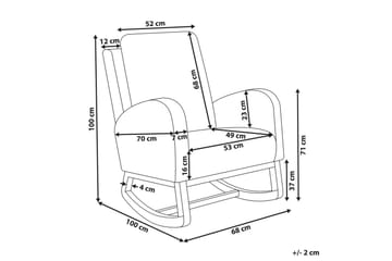 Gungstol Alsta - Beige, brun - Möbler - Fåtölj & stolar - Fåtölj