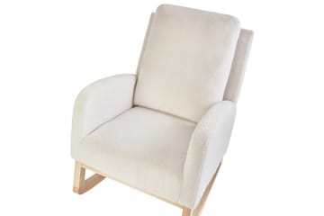 Gungstol Alsta - Vit, brun - Möbler - Fåtölj & stolar - Fåtölj