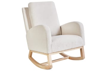 Gungstol Alsta - Vit, brun - Möbler - Fåtölj & stolar - Fåtölj