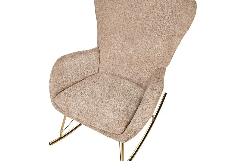 Gungstol Anaset - Beige, guld - Möbler - Fåtölj & stolar - Fåtölj