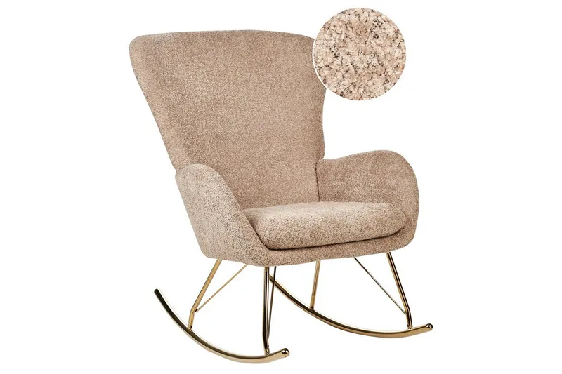 Gungstol Anaset, Beige, guld