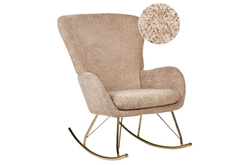 Gungstol Anaset - Beige, guld - Möbler - Fåtölj & stolar - Fåtölj