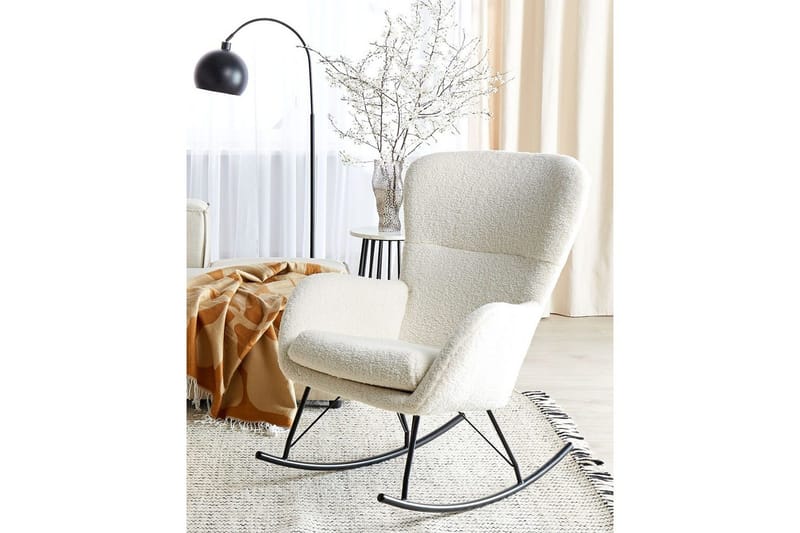 Gungstol Anaset - Krämvit, Svart - Möbler - Fåtölj & stolar - Fåtölj