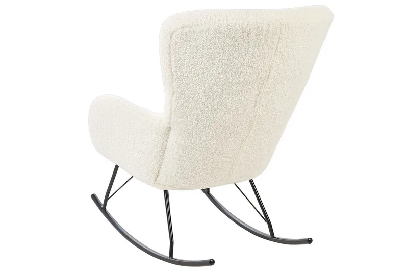 Gungstol Anaset - Krämvit, Svart - Möbler - Fåtölj & stolar - Fåtölj