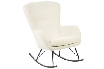 Gungstol Anaset - Krämvit, Svart - Möbler - Fåtölj & stolar - Fåtölj