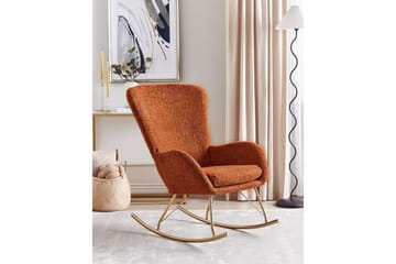 Gungstol Anaset - Orange, guld - Möbler - Fåtölj & stolar - Fåtölj