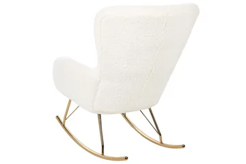 Gungstol Anaset - Vitt, guld - Möbler - Fåtölj & stolar - Fåtölj
