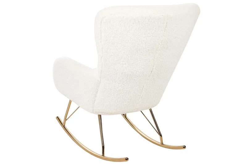 Gungstol Anaset - Vitt, guld - Möbler - Fåtölj & stolar - Fåtölj