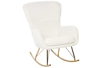 Gungstol Anaset - Vitt, guld - Möbler - Fåtölj & stolar - Fåtölj