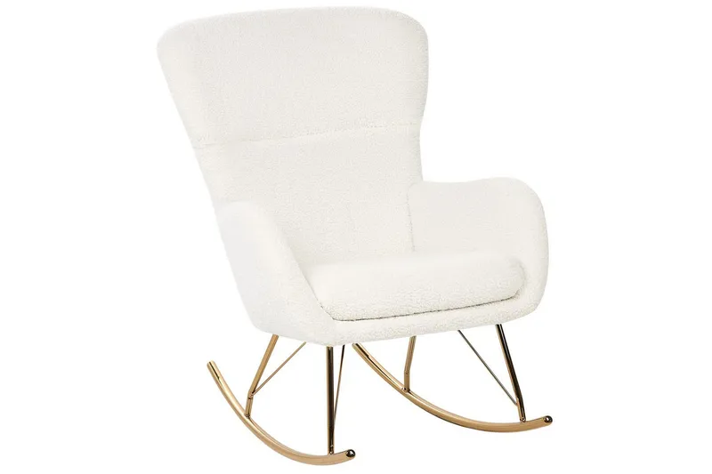 Gungstol Anaset - Vitt, guld - Möbler - Fåtölj & stolar - Fåtölj