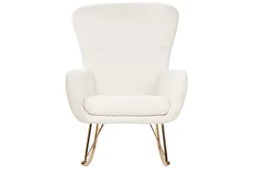 Gungstol Anaset - Vitt, guld - Möbler - Fåtölj & stolar - Fåtölj