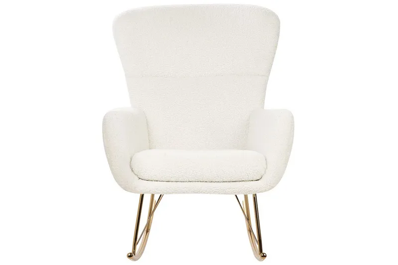 Gungstol Anaset - Vitt, guld - Möbler - Fåtölj & stolar - Fåtölj