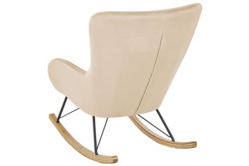 Gungstol Ellan - Beige, svart, ljust trä - Möbler - Fåtölj & stolar - Fåtölj