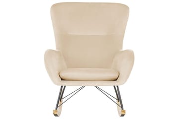 Gungstol Ellan - Beige, svart, ljust trä - Möbler - Fåtölj & stolar - Fåtölj