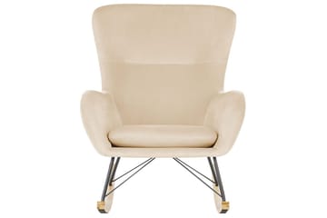 Gungstol Ellan - Beige, svart, ljust trä - Möbler - Fåtölj & stolar - Fåtölj