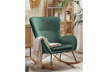 Gungstol Ellan - Grönt, svart, ljust trä - Möbler - Fåtölj & stolar - Fåtölj