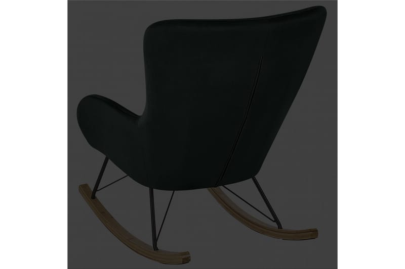 Gungstol Ellan - Grönt, svart, ljust trä - Möbler - Fåtölj & stolar - Fåtölj