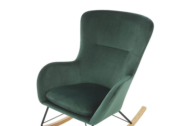 Gungstol Ellan - Grönt, svart, ljust trä - Möbler - Fåtölj & stolar - Fåtölj