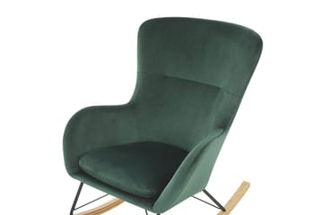 Gungstol Ellan - Grönt, svart, ljust trä - Möbler - Fåtölj & stolar - Fåtölj