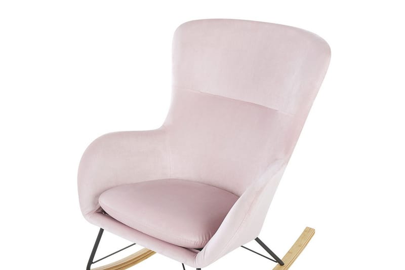 Gungstol Ellan - Rosa, svart, ljust trä - Möbler - Fåtölj & stolar - Fåtölj