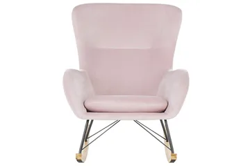 Gungstol Ellan - Rosa, svart, ljust trä - Möbler - Fåtölj & stolar - Fåtölj