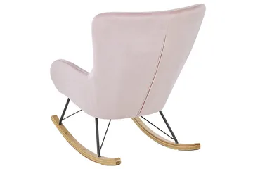 Gungstol Ellan - Rosa, svart, ljust trä - Möbler - Fåtölj & stolar - Fåtölj