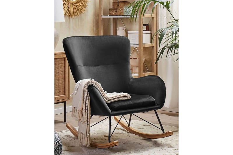 Gungstol Ellan - Svart, ljust trä - Möbler - Fåtölj & stolar - Fåtölj