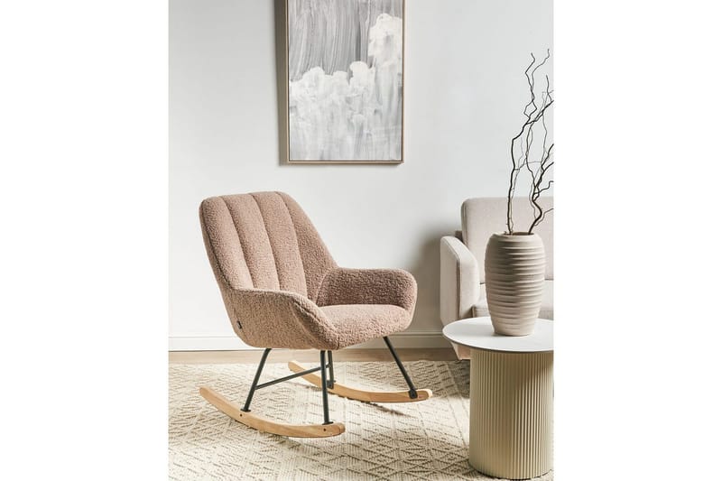 Gungstol Kinno - Beige, svart, brun - Möbler - Fåtölj & stolar - Fåtölj