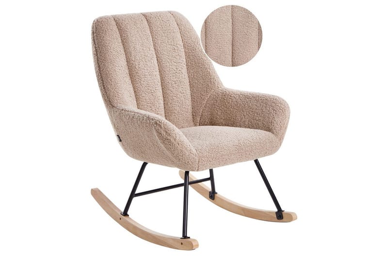 Gungstol Kinno - Beige, svart, brun - Möbler - Fåtölj & stolar - Fåtölj