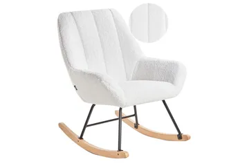 Gungstol Kinno - Vit, svart, brun - Möbler - Fåtölj & stolar - Fåtölj