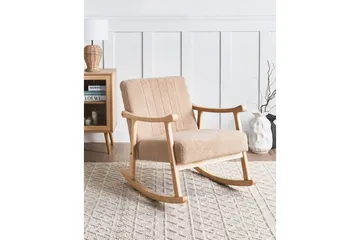 Gungstol Leknes - Beige, brun - Möbler - Fåtölj & stolar - Fåtölj