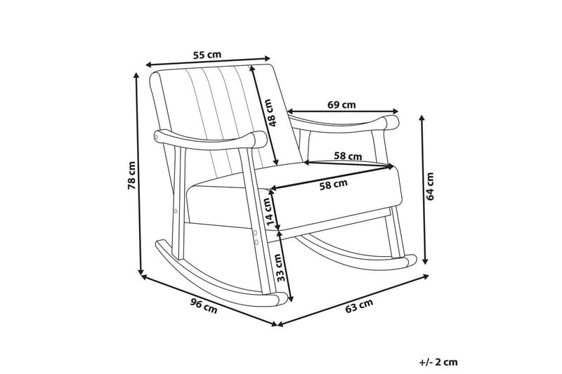 Gungstol Leknes - Beige, brun - Möbler - Fåtölj & stolar - Fåtölj