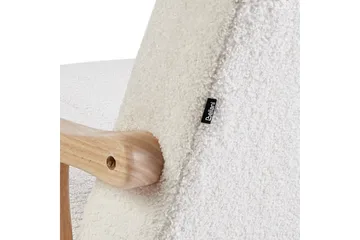 Gungstol Leknes - Vit, brun - Möbler - Fåtölj & stolar - Fåtölj