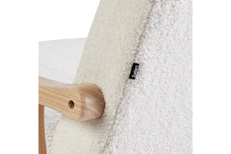 Gungstol Leknes - Vit, brun - Möbler - Fåtölj & stolar - Fåtölj