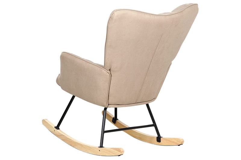 Gungstol Oulu - Beige, svart, ljust trä - Möbler - Fåtölj & stolar - Fåtölj