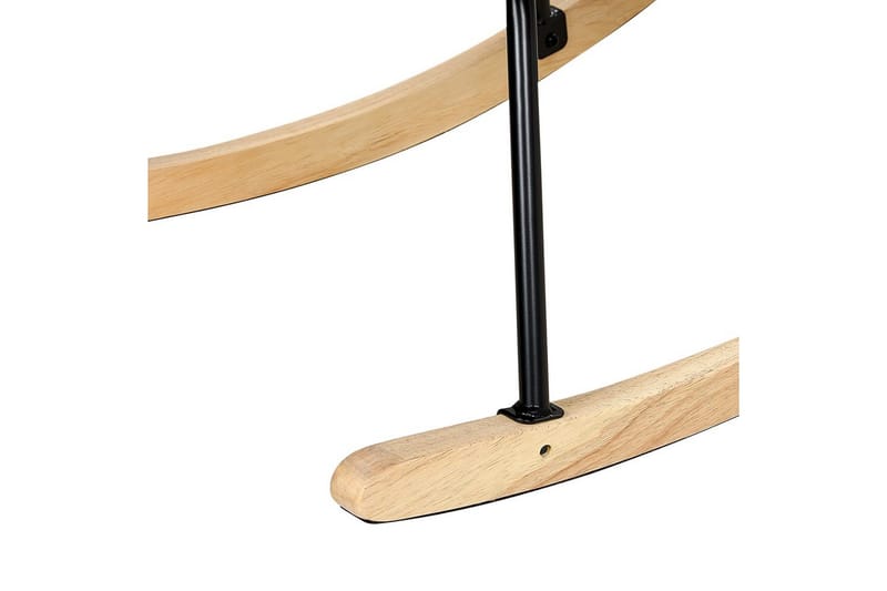 Gungstol Oulu - Beige, svart, ljust trä - Möbler - Fåtölj & stolar - Fåtölj